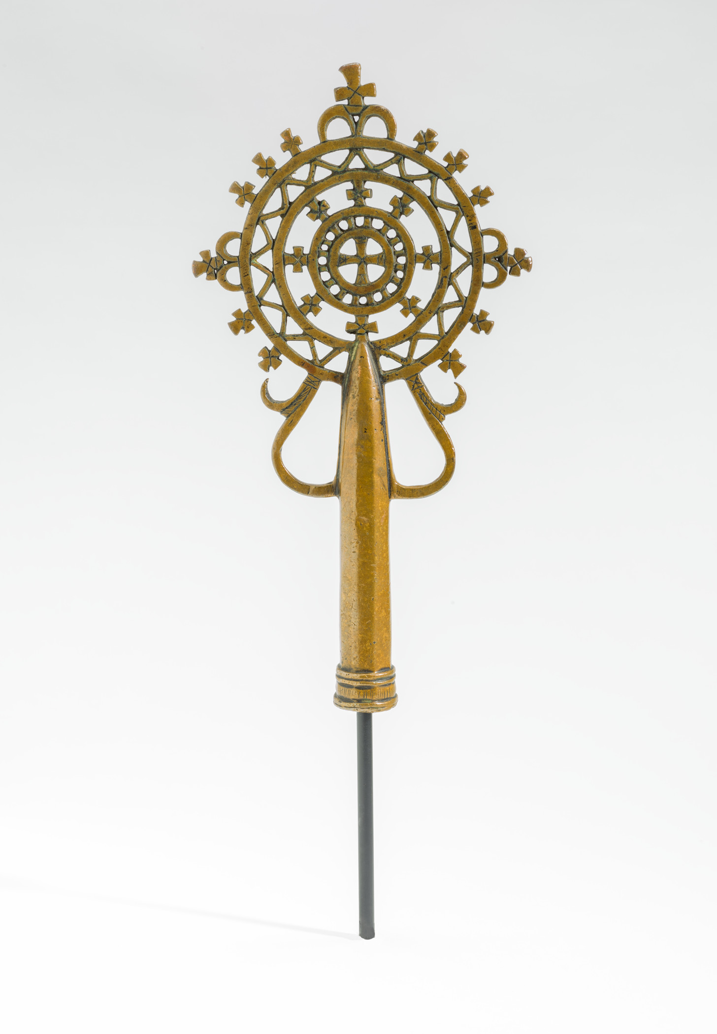 Cross, Ethiopia, Zagwe dynasty, 13th–14th century, bronze — Los Angeles County Museum of Art